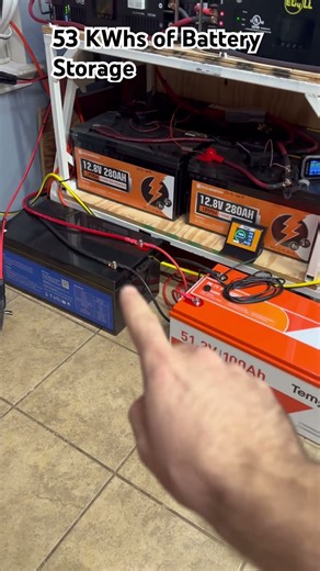 48 Volt Off Grid Solar Power System Has 53 KWhs of Battery Storage #offgridsolar #goingsolar #diy