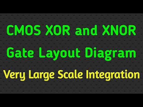 Design of CMOS XOR and XNOR Gate Layout Diagram using Microwind Software | XOR Gate Layout Diagram