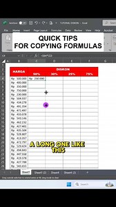 Copy Rumus Excel. Quick Tips For Copying Formulasi. #exceltips #exceltricks #learningcomputers #learninglaptops #learningmicrosoftoffice #learningexcel #learningword #tipsandtricks #exceltutorials #easymethods #frequentlyusedexcelformulas #wordtutorials #fyp semua orang | Panglima Tutorial