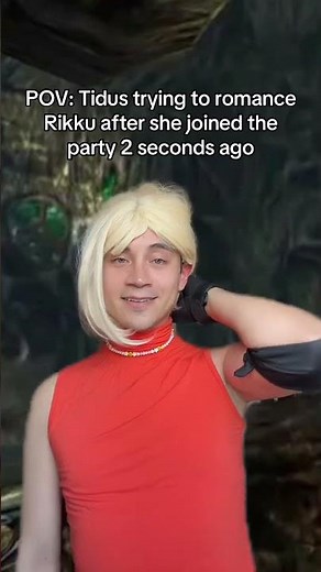 Tidus shooting his shot with Rikku #finalfantasy