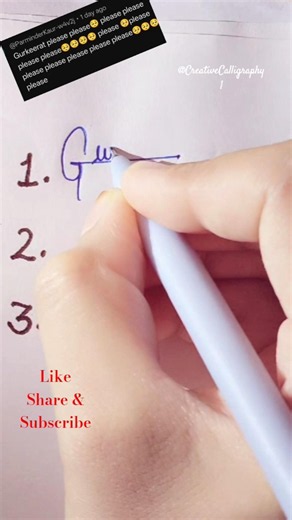 Requested name "Gurkeerat" Signature | Beautiful cursive signature ✍️ #handwriting #calligraphy#fyp
