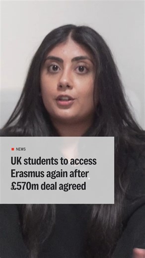 The UK will rejoin the EU’s Erasmus scheme in 2027, reopening study, training and work placements across Europe for the first time since Brexit. The deal will cost £570m, though a large share returns to UK students through living-cost grants. Erasmus is also bigger than before, covering FE students, apprentices, school groups and adult learners, not just university exchanges. Supporters say it boosts skills and careers, while critics question the price, but it could open doors abroad for thousan