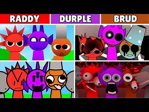 Incredibox Sprunki but MIX RADDY and DURPLE and BRUD From Top 40 Mods