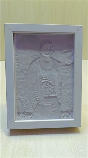 portrait in light ✨ 3D printed lithophane Prabhas #art #Shorts#Prabhas#Lithophane#3DPrinting