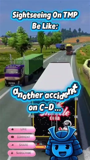 Just another day in TMP 🚛✈️ #ETS2 #tmp #TruckersMP #crash #funnymoments