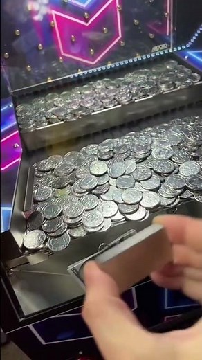 Can You Hack a Coin Pusher Using a Magnet? Let’s Find Out…#shorts #shorts30