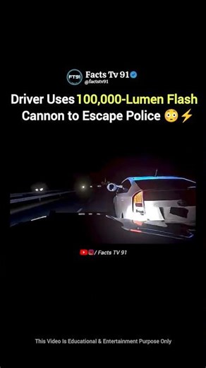 The Flash Cannon Trick That Blinded Police in Seconds! 😳⚡
