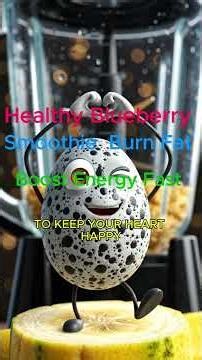 Healthy Blueberry Smoothie Burn Fat & Boost Energy Fast | Healthy Daily365