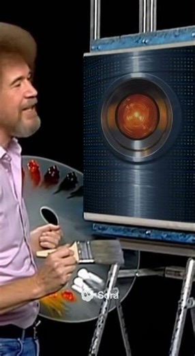 Bob Ross Paints Colossus from The Forbin Project