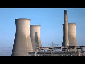 Richborough Power Station Cooling Towers Being Demolished