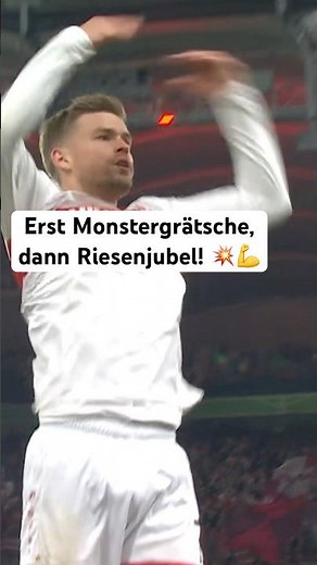 Erst die geile Grätsche von Finn Jeltsch, dann pure Emotion von Maxi Mittelstädt gegen RB Leipzig 💥