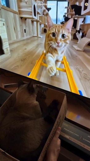 Smart Entertainment Idea for Cats #shorts #cats