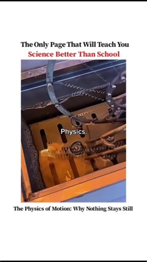 UNIVERSE | SCIENCE | TECHNOLOGY on Instagram: "The Physics of Motion: Why Nothing Stays Still In physics, motion is the default state of the universe. Even when something looks perfectly still, it’s never truly at rest. Atoms inside your body are vibrating, Earth is spinning on its axis, orbiting the Sun, and the entire solar system is racing through the Milky Way at incredible speed. According to Newton’s First Law, an object will keep moving unless an external force stops it. What we often cal