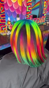 131K views · 5.3K reactions | Loved adding BLACK to a rainbow  today . @manicpanicnyc hair Color and @nakhair 1.0 in soft colour 濾 olaplex for that finishing shine ! I let this one process for 45 mins to avoid bleeding and then I rinsed . Yummmm . #hairgoals #hairart #unicornhair #hairstyles #hairtutorial #rainbow #rainbowhair #hairdresser #wow #omg #amazing #hair # #katyperry #nickiminaj | Unicorn Manes by Mykey | Facebook