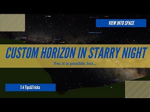 Add a CUSTOM HORIZON in STARRY NIGHT 8