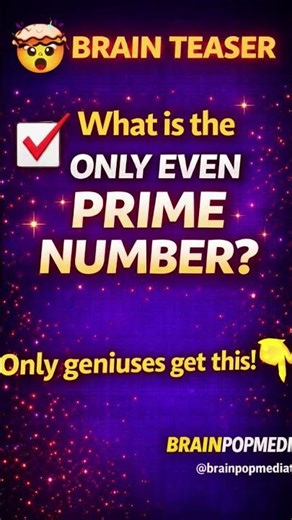 Only EVEN Prime Number? 99% Wrong! 🤯"