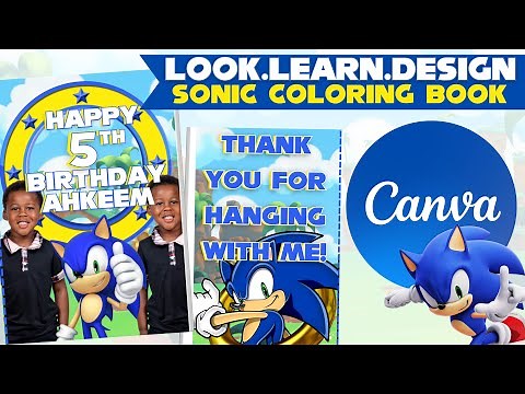 Sonic Coloring Book Look & Design
