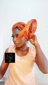 Simple gele that you can tie by your self #gele #tutorial #headwrap | Gold bridal