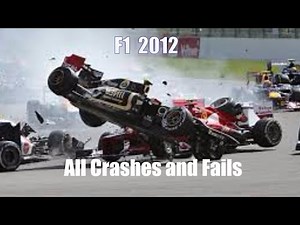 F1 2012 All Crashes and Fails.