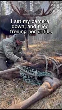 A Moose Hit My Car… Then Led Me to Her Trapped Baby”