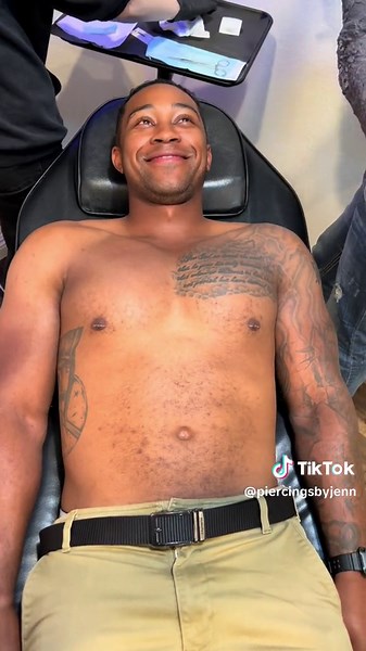 Ok… mens 🍒 today. He did fantasic and let us film so THANK YOU!! we do a wide range of different piercings in studio!!#mens🍒 #menspiercings #piercing #piercingsoftiktok #piercer #piercingstudio #pierced #piercedtok #fyp #fypage #piercersoftiktok #piercerlife thank you to @stabby abbey for tandem piercing with me!! Thank you @Grimm Piercings for filming!!@Curated Piercing Studio @APM Body Jewelry