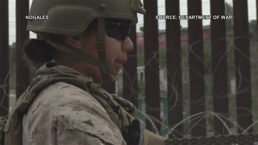 US Marines working at border in Arizona