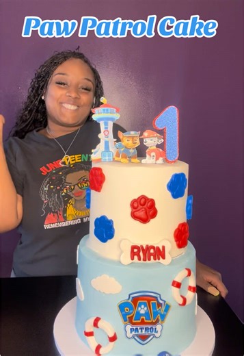 Paw Patrol Cake Anyone ? 🐾🐾🐾🐾 This is a Funfetti & Vanilla Cake with Vanilla Buttercream serving 75 plus guests . Be sure to order your next custom cake , cupcakes or homemade desserts by Clicking The Link In My Bio 🔗. #PawPatrolCake #NYCCakeArtist #NYCCakes #HarlemCakes #BronxCakes #PawPatrolCakes #Blackownedbusinessesnyc #CupcakeQueenRaven
