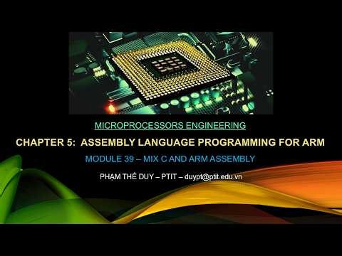Module 39: Mixing C and ARM Assembly