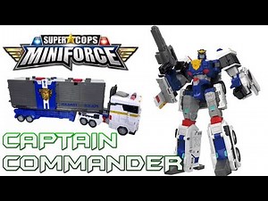 Mini-Force Super Cops CAPTAIN COMMANDER Review | #miniforce #transformers