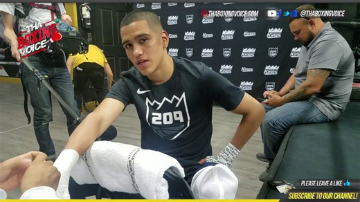 Gabe Flores Jr speaks on fighting at home in Stockton CA