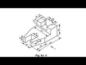 HOW TO DRAW ORTHOGRAPHIC DRAWING|FIRST ANGLE PROJECTION (Fig. 3.28)