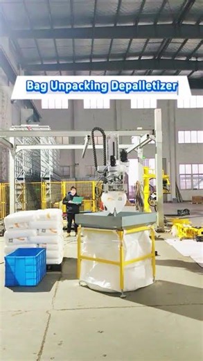 Fully Automatic Bag Emptying and Depalletizing Machine