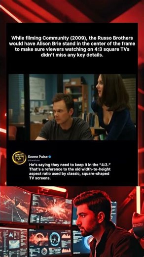 While filming Community (2009), the Russo Brothers would have Alison Brie stand in the center