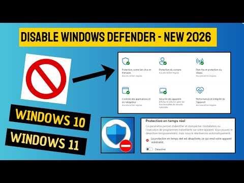 How to Disable Windows Defender Antivirus in 2026 (Windows 11/10) – Step-by-Step Guide