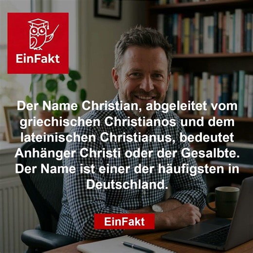 Die Bedeutung des Namens Christian | Namenskunde & Herkunft | EinFakt