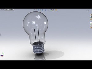 SolidWorks Tutorial #28: Light Bulb E27 modelling (+assembly), part2/2