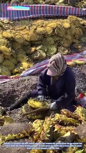 Harvest Gold: Traditional Methods Extract Nature's Sunflower Bounty
