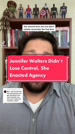 Replying to @rune01100 Jennifer Walters Didn’t Lose Control, She Enacted Agency #teachersoftiktok #popculture #academics #phd #comics #shehulkseries #marvel #mcu