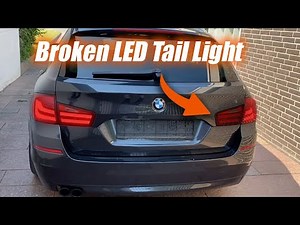 BMW F11 LED Tail Light problem (flashing)!!