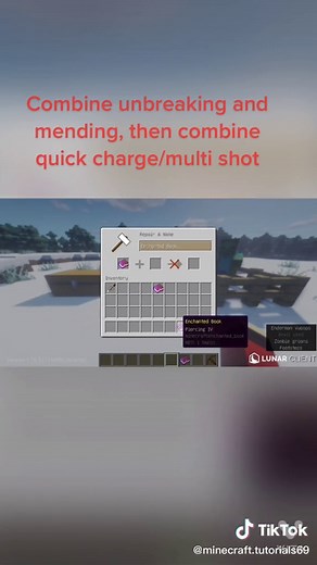 How to properly enchant a crossbow #minecraft #minecrafttutorial #enchant #fyp #foryou #foryoupage #viral