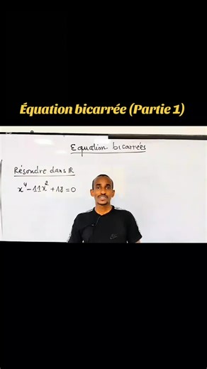 Équation bicarrée (Partie 1) #resolution #Resolution #equation #Equation #mathematiquesclub @MATHEMATIQUES CLUB