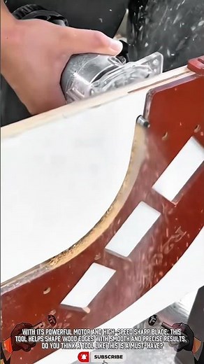 Precision Router Trimmer Tool for Curved Wood Cutting #tool #wow #tooltechnology