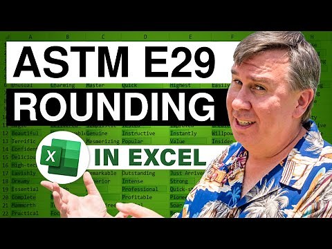 Excel - ASTM E29 Rounding or Banker's Rounding - Episode 1046