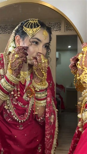 Nath struggles are Real #youtubeshorts #shortsfeed #bridalmakeup #explorepage #bride #wedding#dulhan