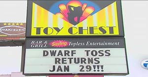 Local bar's "Dwarf Toss" event enrages thousands