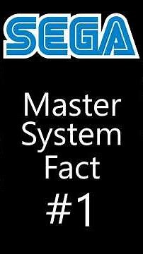 Sega Master System Fact No.1 #gaming #videogames #retrogaming #segaconsole #sega #videogameconsole