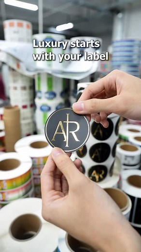 Luxury Black & Gold Labels for Your Brand🖤✨ Gold foil labels for beauty & gourmet brands💄 Digital UV digital hot stamping for flawless results No MOQ - Ships worldwide - Ready in 5-7 days ⬇️Claim your free sample & quote now! #label #rolllabels #customlabels #beauty #skincare #food #goldfoil #luxury #packaging #printing #ecofriendly #smallbusiness #boyueprinting #foryou #fyp #explorepage | Boyue Printing Labels