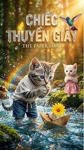 Chiếc Thuyền Giấy Trên Suối Lạnh ⛵ | The Paper Boat #MuopSmallPaws #Kindness #Healing