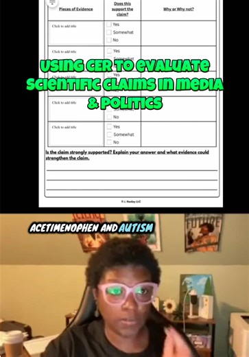 Teaching CER in science is the opportunity to build critical thinking & media literacy Use the tools in the CER toolkit to help you make it happen #scienceteacher #instructionalcoach #scienceteachersoftiktok #claimevidencereasoning