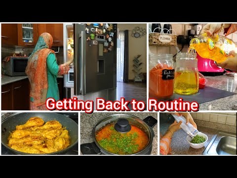 A Refreshed Routine after a long break /Hare Matar Ki Daal /Murg Malai Tikka! NRI mom, Dubai vlog!